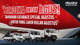 HUT ke-80 RI, Isuzu Dukung Usaha Membangun Negeri: Ada Program MERDEKA Tambah Cashback untuk AGUS