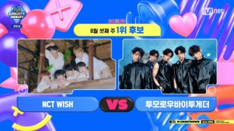 Kalahkan TXT, NCT Wish Raih Posisi Pertama di 'M Countdown' Lewat Lagu Surf