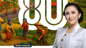 Nafa Urbach Dihujat Lagi, Gara-Gara Ucapan HUT RI Pakai Ilustrasi AI: Gaji DPR Kemana?