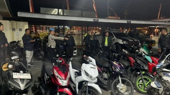 Polresta Bukittinggi Amankan Belasan Sepeda Motor