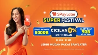 Promo SPayLater Super Festival: Bonus Aktivasi & Flash Sale 9RB