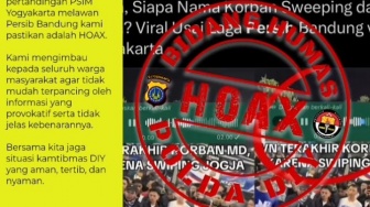 Polda DIY Bantah Ada Korban Jiwa dari Kericuhan Pasca Laga PSIM vs Persib Bandung