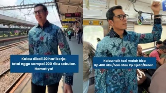 Adrian Maulana Bagikan Tutorial Pergi Kerja Naik KRL dari Bintaro-Senayan, Netizen Serbu Nafa Urbach