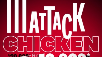 Promo KFC Attack Chicken: Nikmati Lezatnya Ayam Hanya Rp10.909