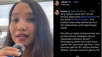 Siapa Salsa Erwina? Skakmat Ahmad Sahroni, Tantang Debat soal Tunjangan DPR RI