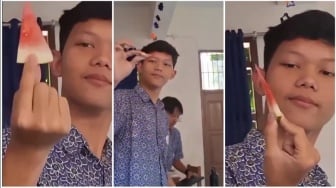 Nilai Gizinya Dipertanyakan, Penampakan Semangka Setipis Kertas di Menu MBG Picu Protes Warganet