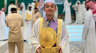 Bangga! Hafiz asal Rokan Hulu Raih Juara 2 MHQ Internasional di Arab Saudi