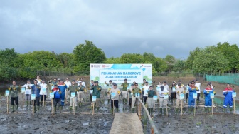 Dukung Ekosistem Hijau, Pertamina Tanam 800 Pohon Mangrove di Pesisir