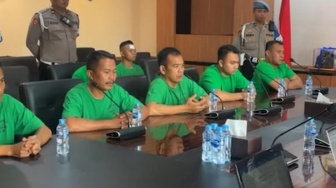 Tampang 7 Anggota Brimob yang Lindas Ojol Pakai Rantis, Ada yang Diperban Wajahnya