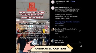 CEK FAKTA: Lowongan Kerja Ramayana 2025