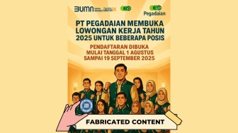 CEK FAKTA: Lowongan Kerja Pegadaian 2025