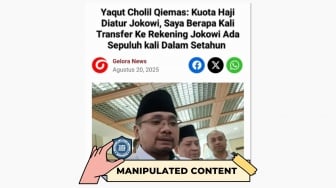 CEK FAKTA: Jokowi Terima Aliran Dana Korupsi Kuota Haji?