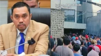 Aksi Massa Kepung Rumah Ahmad Sahroni Disiarkan Live TikTok, Netizen: Uya Kuya dan Eko Patrio Juga!