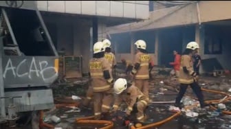 Kantor Gegana di Kramat Raya Kebakaran, Penyebabnya Belum Diketahui