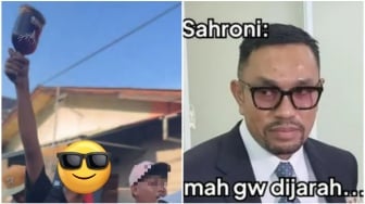 Botol Diduga Miras Seharga HP Dijarah dari Rumah Sahroni, Netizen: Oalah Pantas