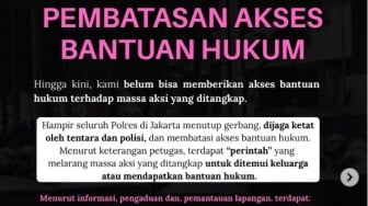 Pasca Ricuh, LBH Jakarta Sebut Polres di Jakarta Tutup Akses Bantuan Hukum Bagi Pendemo
