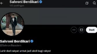Partai NasDem: Akun X 'Sahroni Berdikari' Bukan Milik Ahmad Sahroni