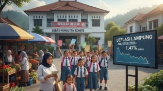 Deflasi di Lampung, BI: Biaya Pendidikan Turun, Harga Bahan Pangan Stabil