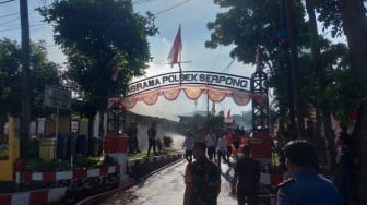 Asrama Polsek Serpong Terbakar