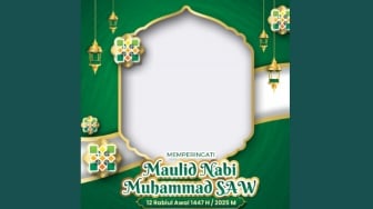 60 Link Twibbon Maulid Nabi 2025 Desain Elegan untuk Profil WA dan Unggah Story IG