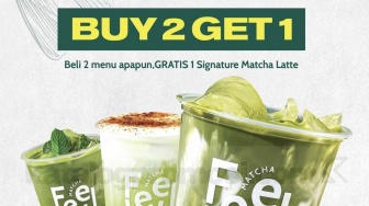 Promo Feel Matcha: Buy 2 Get 3 Khusus Hari Pelanggan!