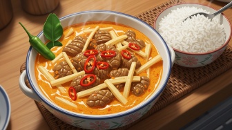 Resep Tunjang Rebung Santan Gurih dan Lezat, Masakan Tradisional yang Menggugah Selera