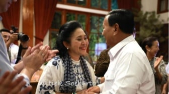Prabowo Sapa Titiek Soeharto di Depan Para Pejabat, Buat Gemuruh Tepuk Tangan Panjang