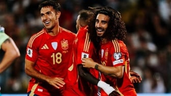 Cucurella Pecah Telur! Gol Perdana Bawa Spanyol Pesta Gol di Sofia