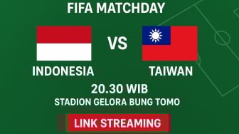 Jadwal dan Link Streaming Timnas Indonesia vs Taiwan Malam Ini di GBT