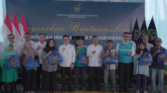 Kemenimipas Salurkan 5.000 Paket Bansos untuk Pesantren dan Nelayan di Cilacap