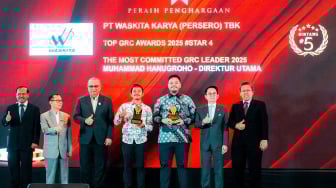 Wujud Nyata Implementasi Tata Kelola Baik, Waskita Karya Raih Top GRC Awards 2025 Stars 5
