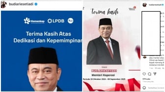 Budi Arie Unggah Poster 'Terima Kasih' untuk Dirinya Sendiri, Netizen: Definisi Self Love