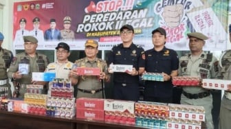 62 Ribu Batang Rokok Ilegal Disita Bea Cukai dan Satpol PP Aceh Jaya