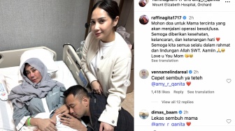 Rehat dari Sorotan, Raffi Ahmad Setia Dampingi Ibunda Amy Qanita Berobat di Singapura