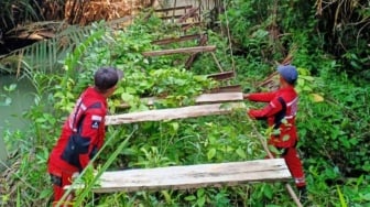 Jembatan Gantung Tampang Muda Ditargetkan Selesai Akhir September, Akses Sekolah Kembali Normal