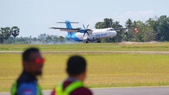 Pemprov Sulsel Resmikan Penerbangan Bersubsidi ATR 72-500 MakassarBone