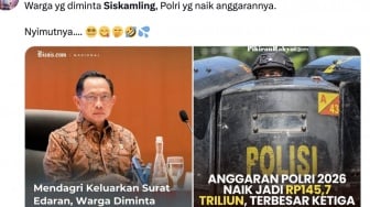 Mendagri Tito Ajak Warga Siskamling, Publik: yang Maling Uang Rakyat kan Pejabat Negara