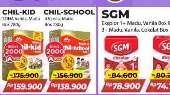 Promo Heboh! Susu Anak Chil-Kid, Chil-School, dan SGM Eksplor Turun Harga di Alfamart