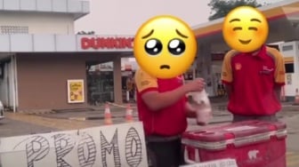 Viral Petugas SPBU Shell Jajakan Kopi Literan di Pinggir Jalan Imbas Stok BBM Kurang