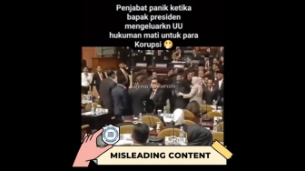 CEK FAKTA: Video Suasana Panik Karena Presiden Keluarkan UU Hukuman Mati untuk Koruptor