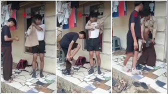 Nyesek Banget! Viral Kakak Adik di Bogor Gantian Pakai Seragam dan Sepatu Demi Bisa Sekolah