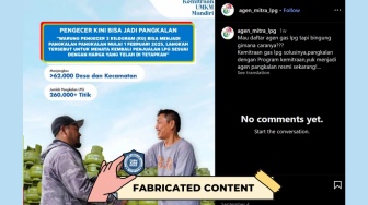 CEK FAKTA: Pendaftaran Agen Resmi LPG Dilakukan Lewat WhatsApp