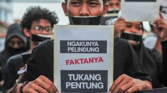 Solidaritas untuk Kebebasan Pers, Jurnalis Jambi Gelar Aksi