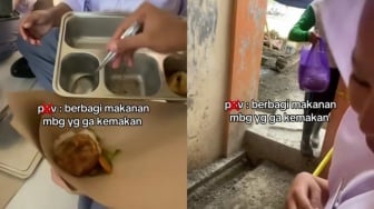 Viral! Siswa Bagikan Makanan Bergizi Gratis Sisa ke Warga: Lebih Baik Daripada Dibuang?