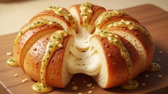 Resep Korean Garlic Cheese Bread Viral: Lembut, Creamy, dan Anti Gagal