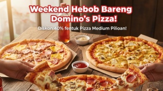 Weekend Heboh Bareng Domino's Pizza: Diskon 40 Persen untuk Pizza Medium Pilihan!