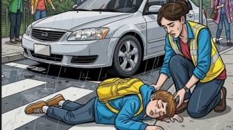 Mobil Bak Terbuka Oleng Hantam Siswa SD: Satu Meninggal Dunia, Sopir Akui Mengantuk