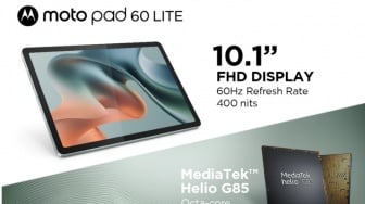Spesifikasi Moto Pad 60 Lite: Tablet Murah Sejutaan dengan Layar Lega