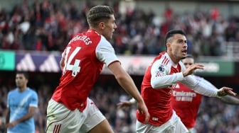 67,2 Persen! Arsenal Catat Rekor Penguasaan Bola Tertinggi Lawan Tim Pep Guardiola