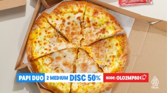 Nikmati PAPI DUO Domino's Pizza, Diskon Hingga 50% untuk Dua Medium Pizza Favoritmu